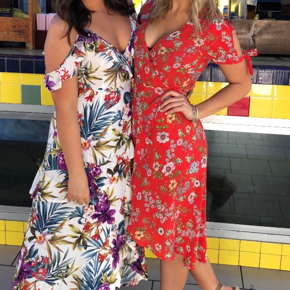 Forever 21 Wrap Dress - Picture 2 of 6